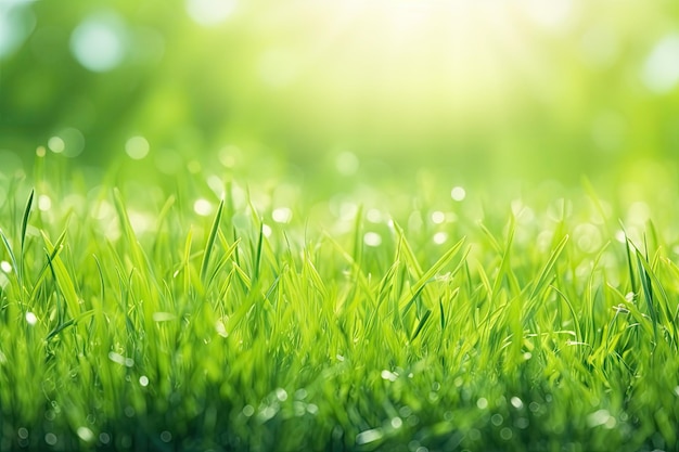 photo green grass with soft light