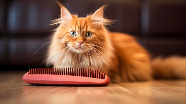 Photo a photo of a grooming comb for small pets