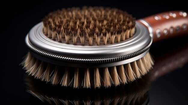 A photo of a grooming slicker brush