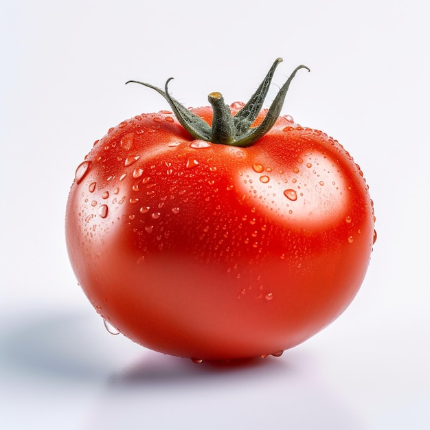 photo grote rode verse tomaten op een witte achtergrond