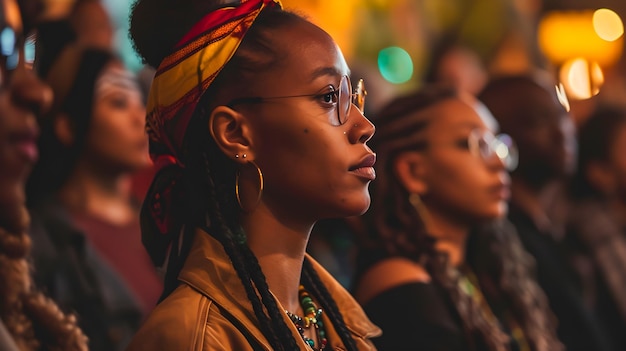 Photo of a group of black people at the event