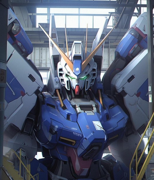 Premium AI Image | a photo of a gundam robot with the latest variations ...