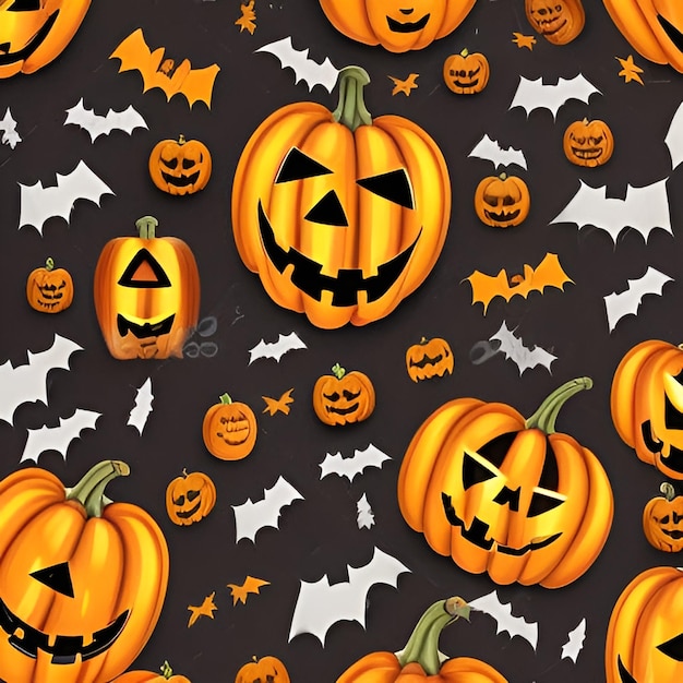 Photo of halloween background generated by AI Generative AI