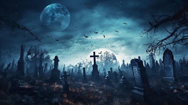 Photo halloween background with dark grunge effect