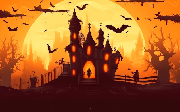 photo of halloween background