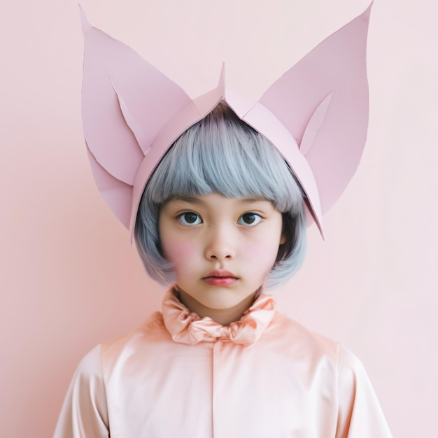 photo of A Halloween Bat Kid Costume Play Bat Headpiece Creative Halloween Outfit