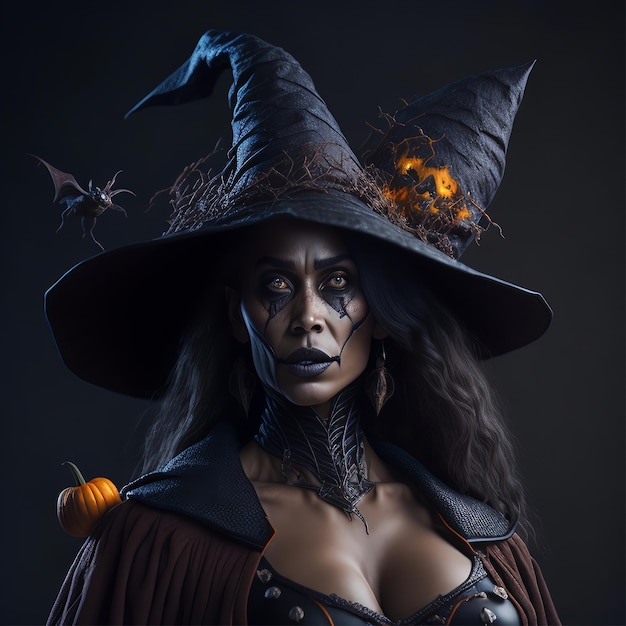 Photo Halloween With Creepy Witch