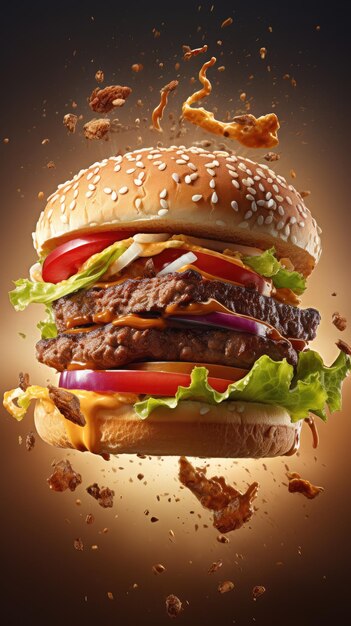 a photo of hamburger