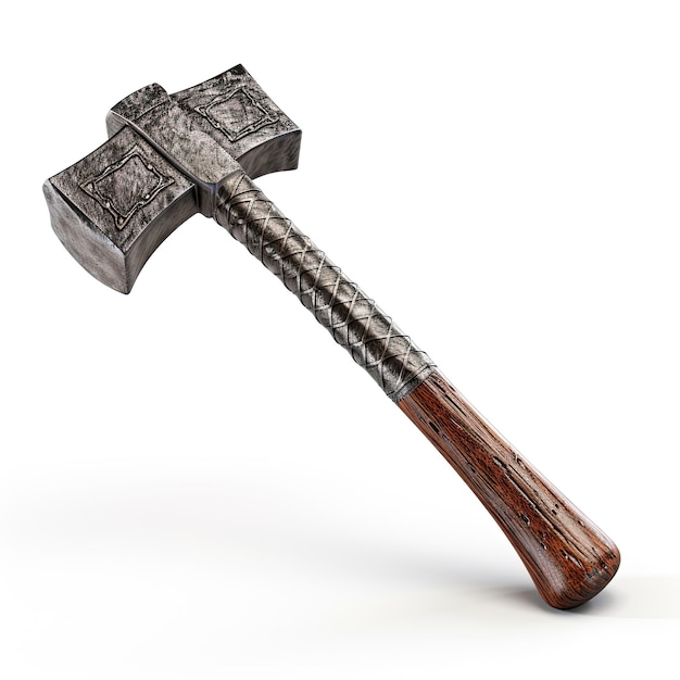 Photo of hammer isolated on white background