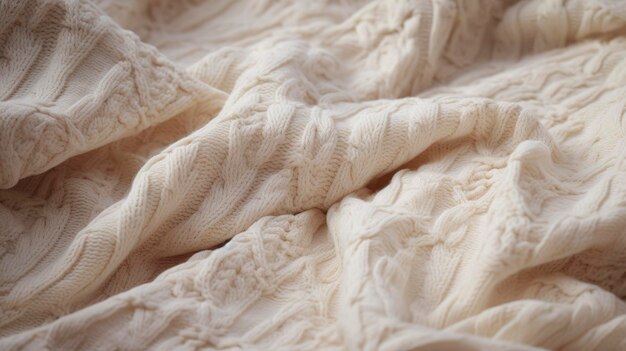 손으로 뜨개질 된 아기 담요 의 사진