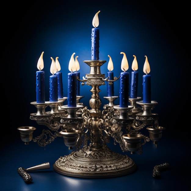 photo hanukkah candlestick