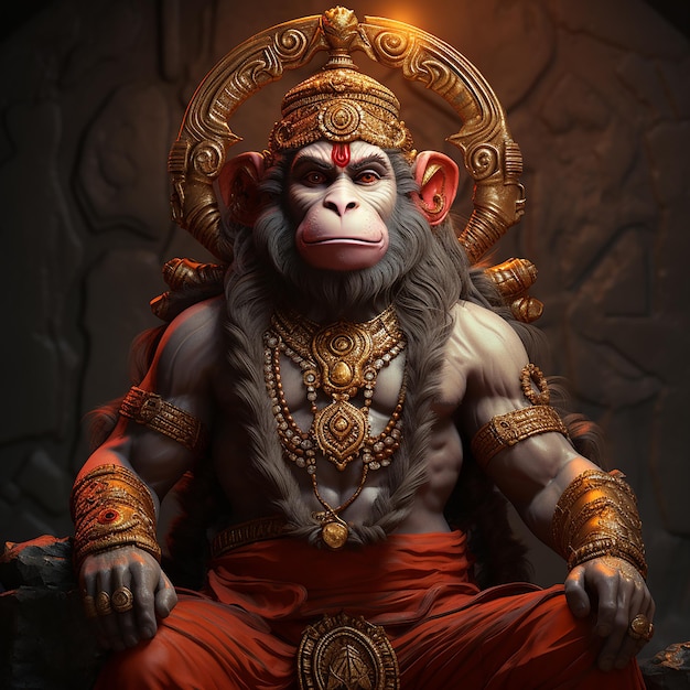 Photo photo hanuman jayanti on lord hanuman celebration generator by ai