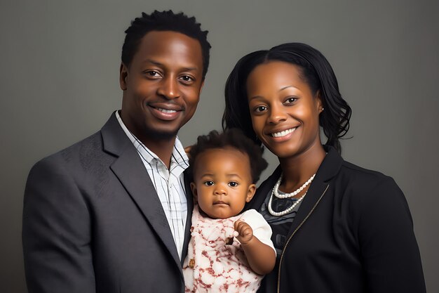 Photo of a happy african american family photo and copy space