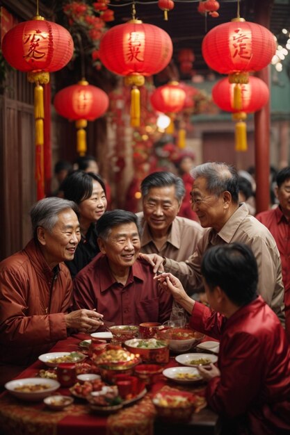 Photo photo of happy chinese new year celebration