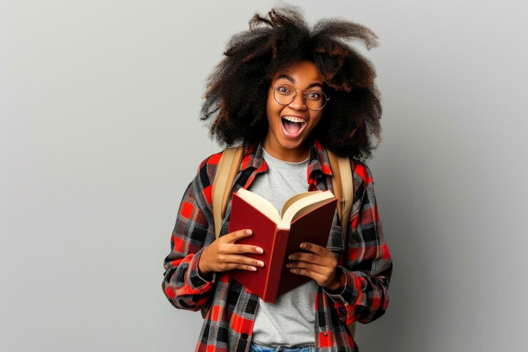 Photo of a happy female student