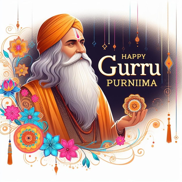 Photo photo happy guru purnima