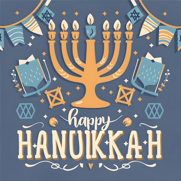 Photo photo happy hanukkah