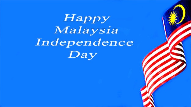 a photo of happy malaysian independence day template ai generated
