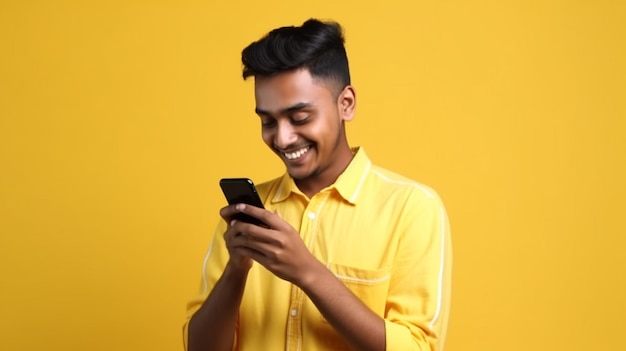 Photo of happy young Indian man winner feeling joy