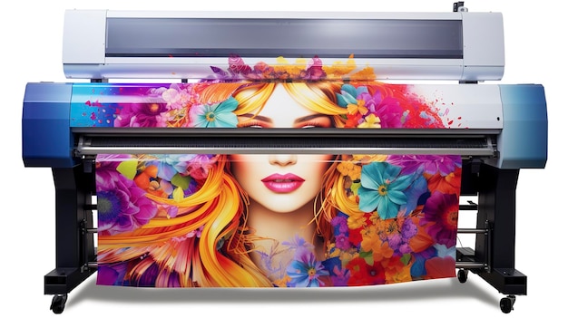 A photo of a heat transfer sublimation printer full length photo