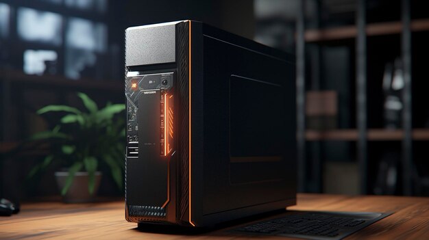 A photo of a high performance gaming computer