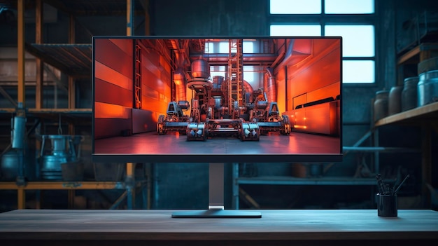 A photo of a highresolution computer monitor