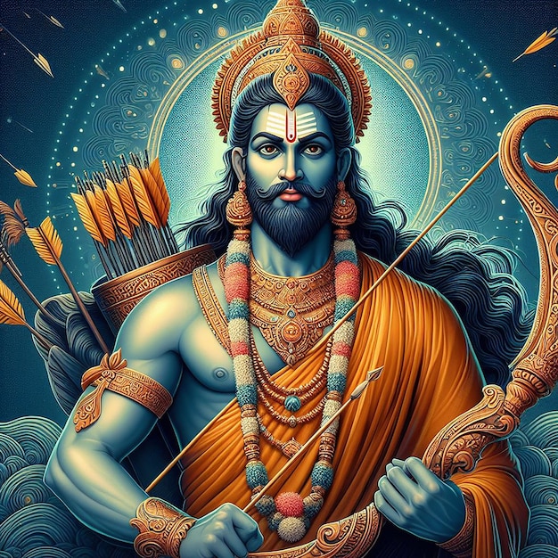 Индуистский бог Рама генератор фото