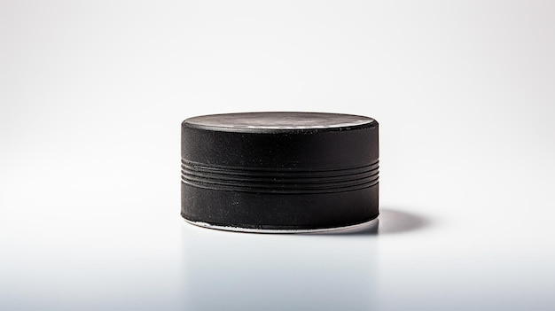 Photo photo of a hockey puck isolated on white background