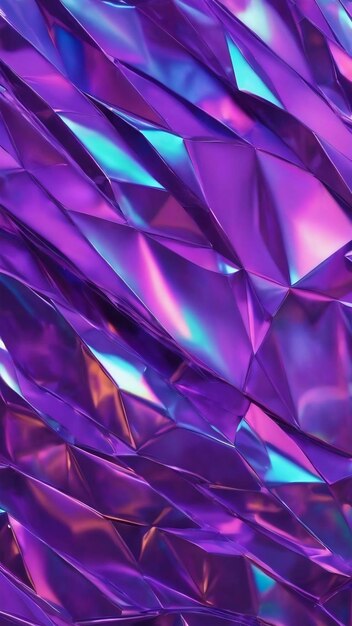 Photo of holographic ultra violet abstract background holographic foil texture for your design