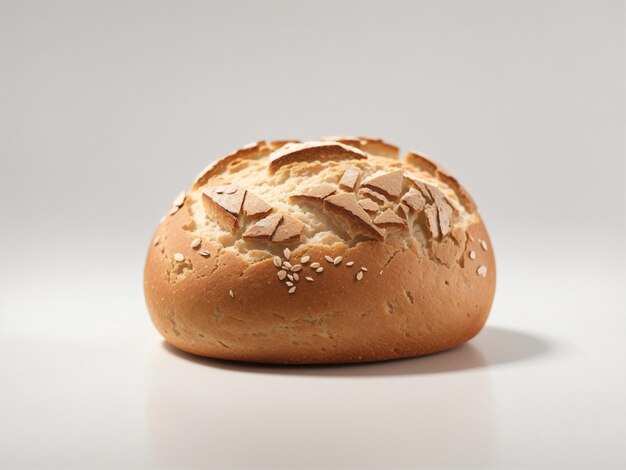 Photo of homemade fluffy milk bread on a light background