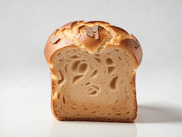 Photo photo of homemade fluffy milk bread on a light background