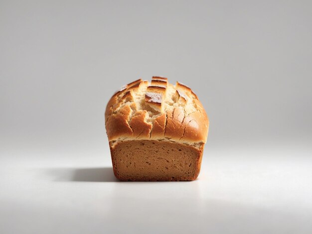 Photo of homemade fluffy milk bread on a light background