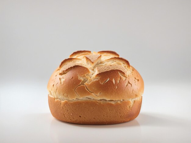 Photo of homemade fluffy milk bread on a light background