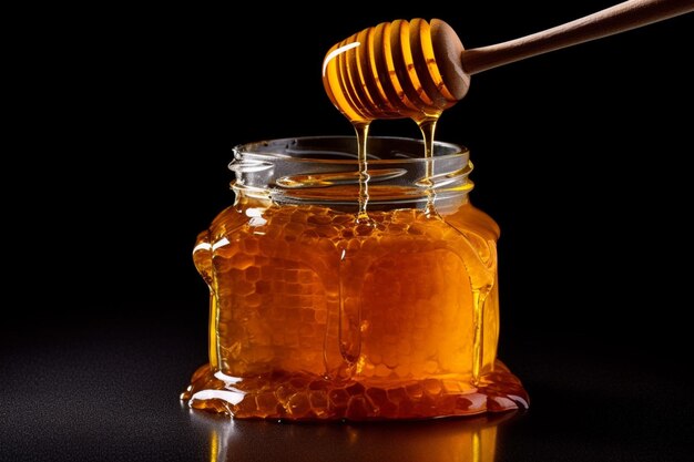 Photo of honey with no background