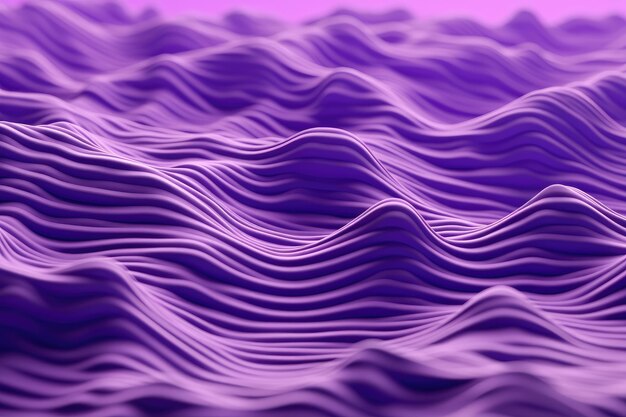 Photo of an horizontal artificial purple topography generative ai