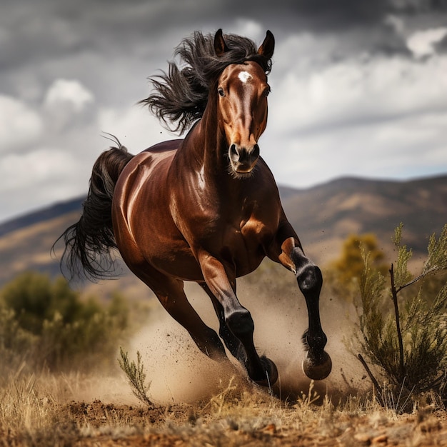 Photo photo of horse full shot high quality hdr 16k ultra hd