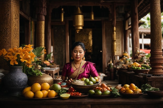 Photo hue vietnam february 19 2016 women selling fruit in the street market in hue vietnam