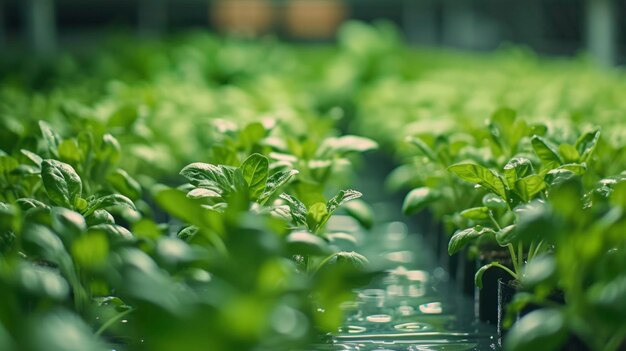 Photo of hydroponic plants