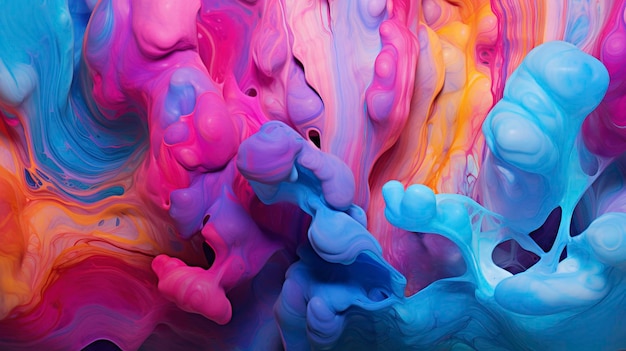 A photo of a hyper detailed abstract background created by swirling paint colors together