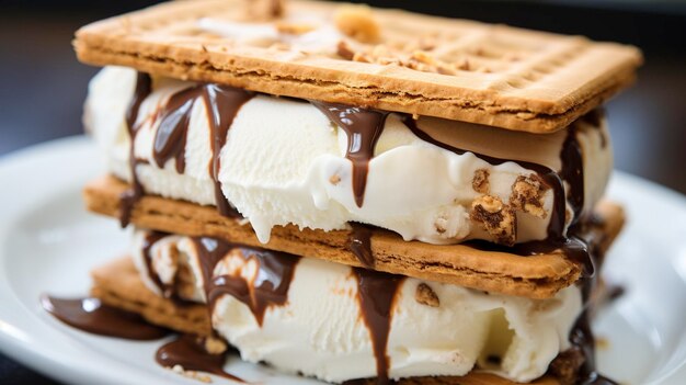 A Photo of Ice Cream Sandwich