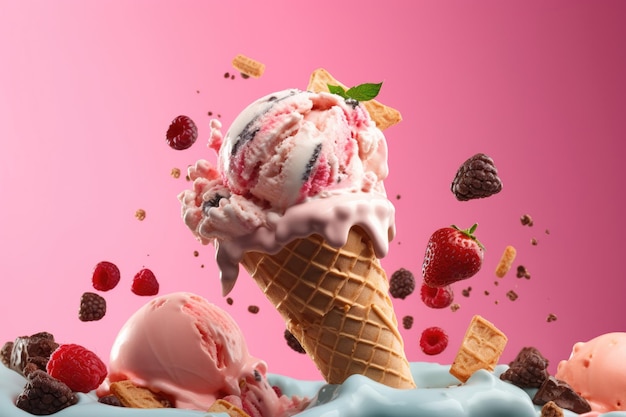 a photo of ice cream