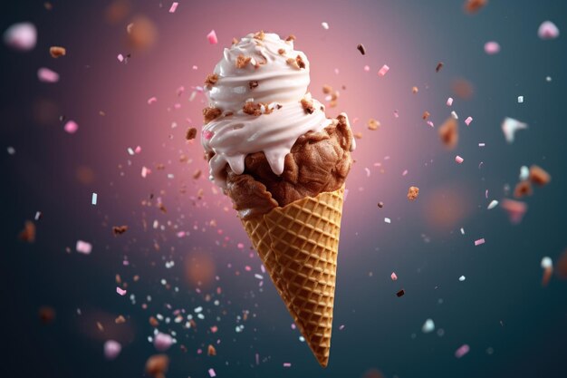 a photo of ice cream