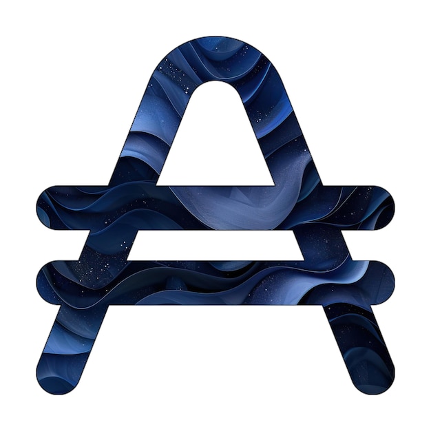 фото иконка австралийский знак синий градиент фон стиль дизайна