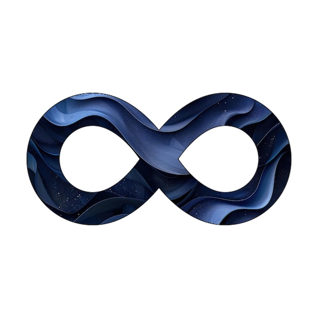 photo icon infinity blue gradient background style design
