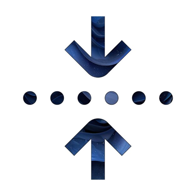 Foto icone fotografiche frecce a linea punteggiata gradiente blu background stile di progettazione