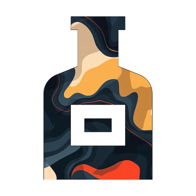 Фото Иконы фото бутылка икона черный оранжевый черный мрамор