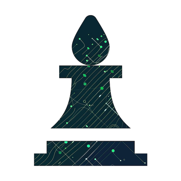 фото иконы шахматная фигура икона зеленая технология текстура
