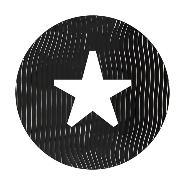 photo icons circle star icon black white lines texture