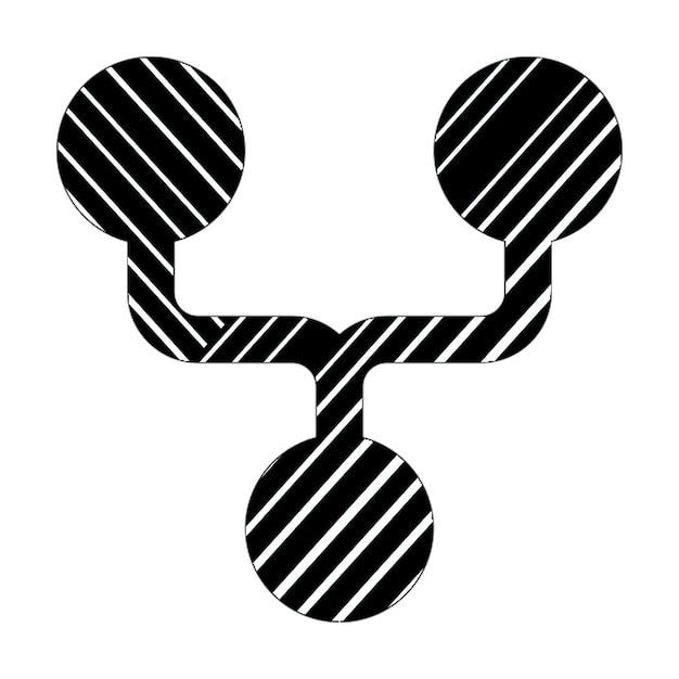 Фото Фото иконы код вилка икона черно-белые диагональные линии