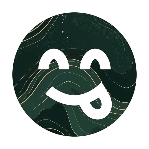 Фото Фото иконы лицо улыбка язык икона зеленый мрамор золотая текстура